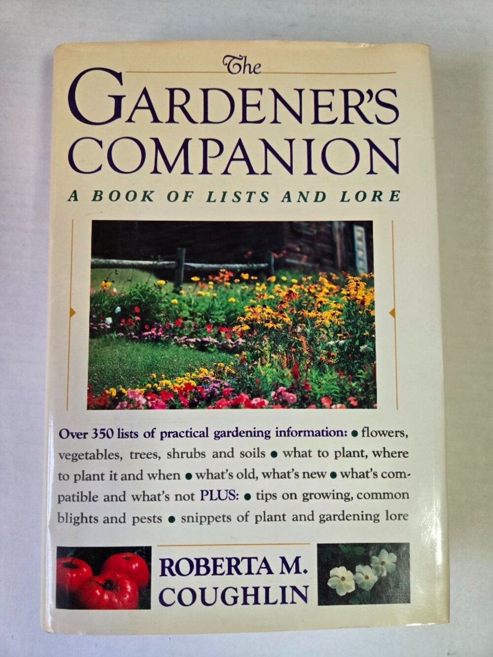 Harper Collins The Gardeners Companion "A Book of Lists and Lore" 1991 Hardcover